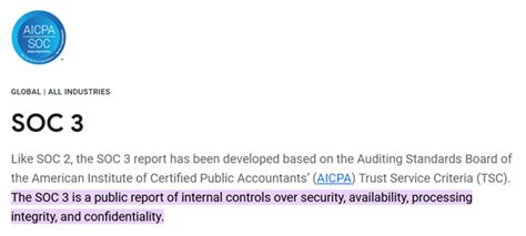 what is soc 3 report.